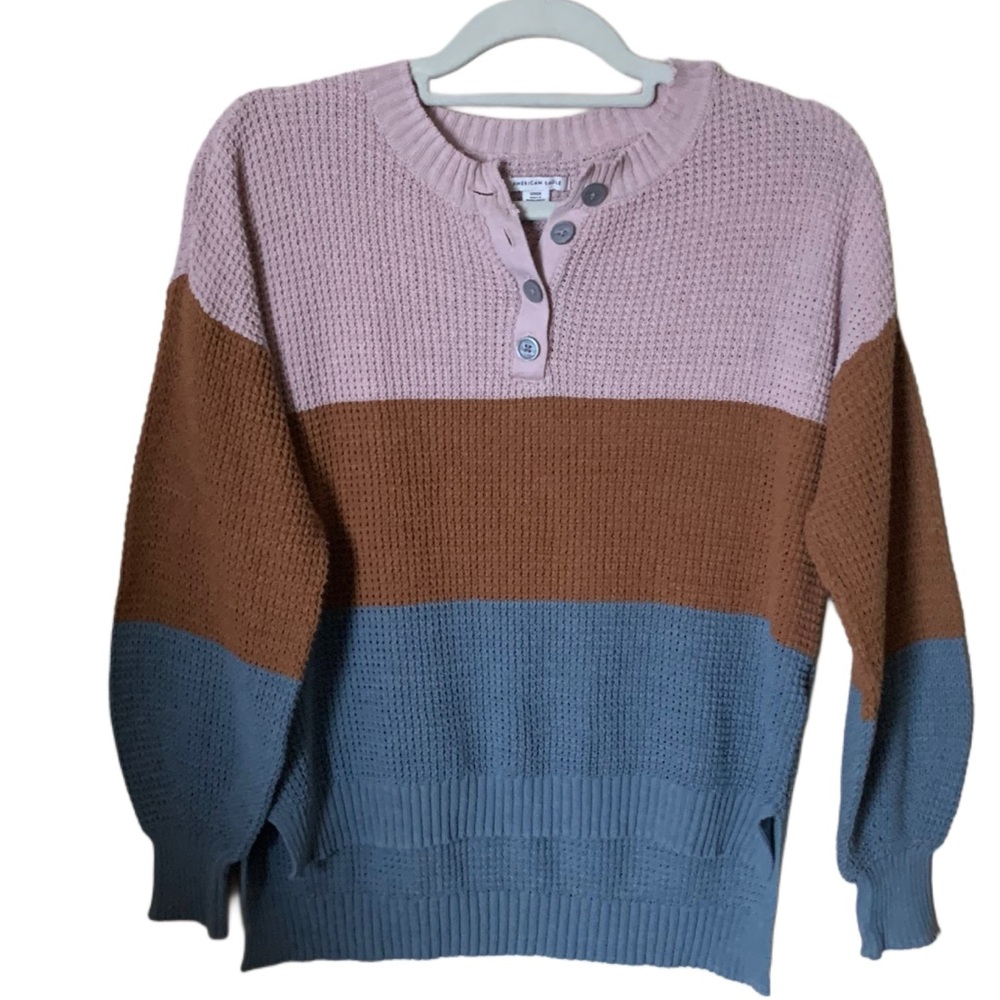 American Eagle lightweight striped sweater